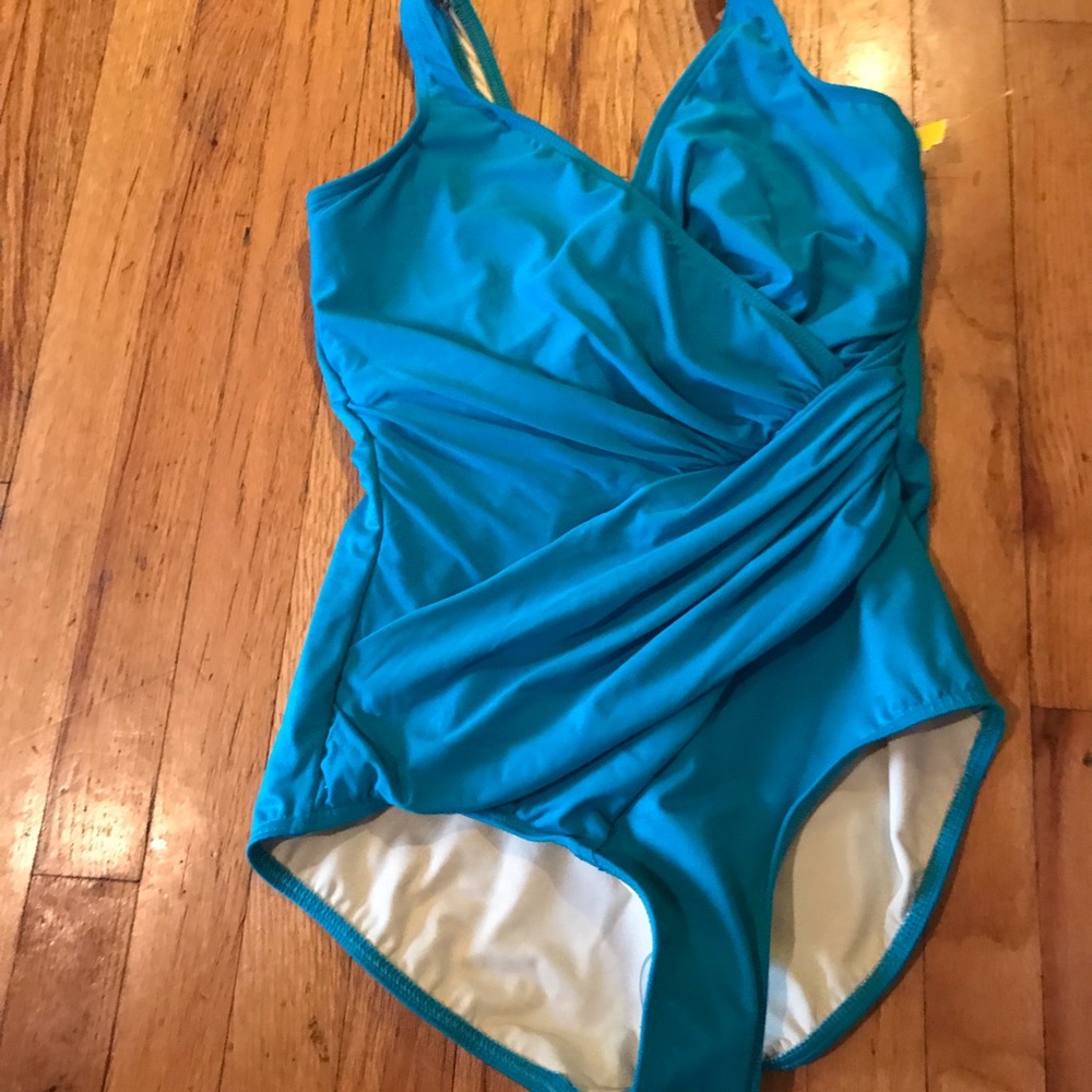 Brand new Miraclesuit teal one piece